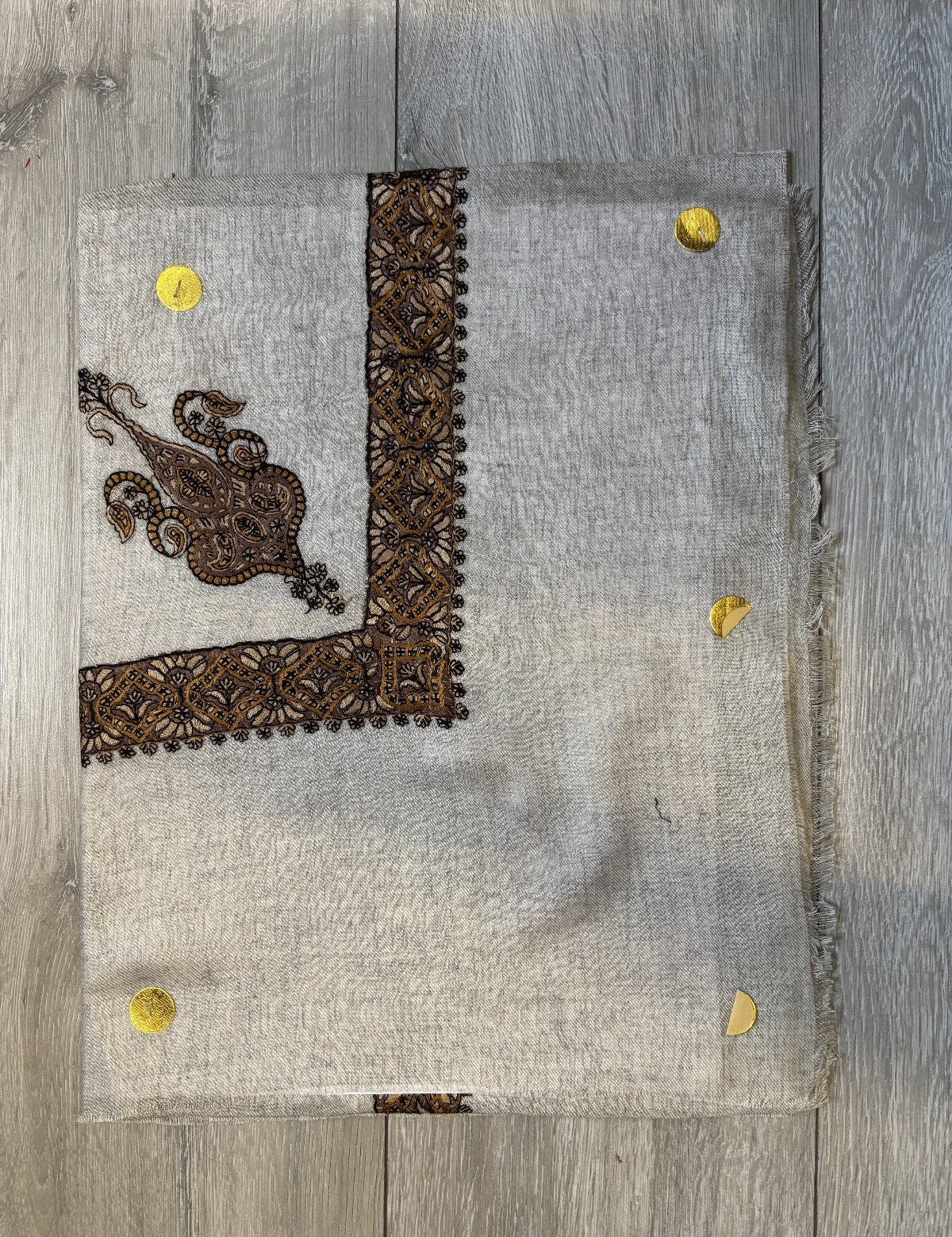 Light Grey Yemeni Shemagh - Premium Wool
