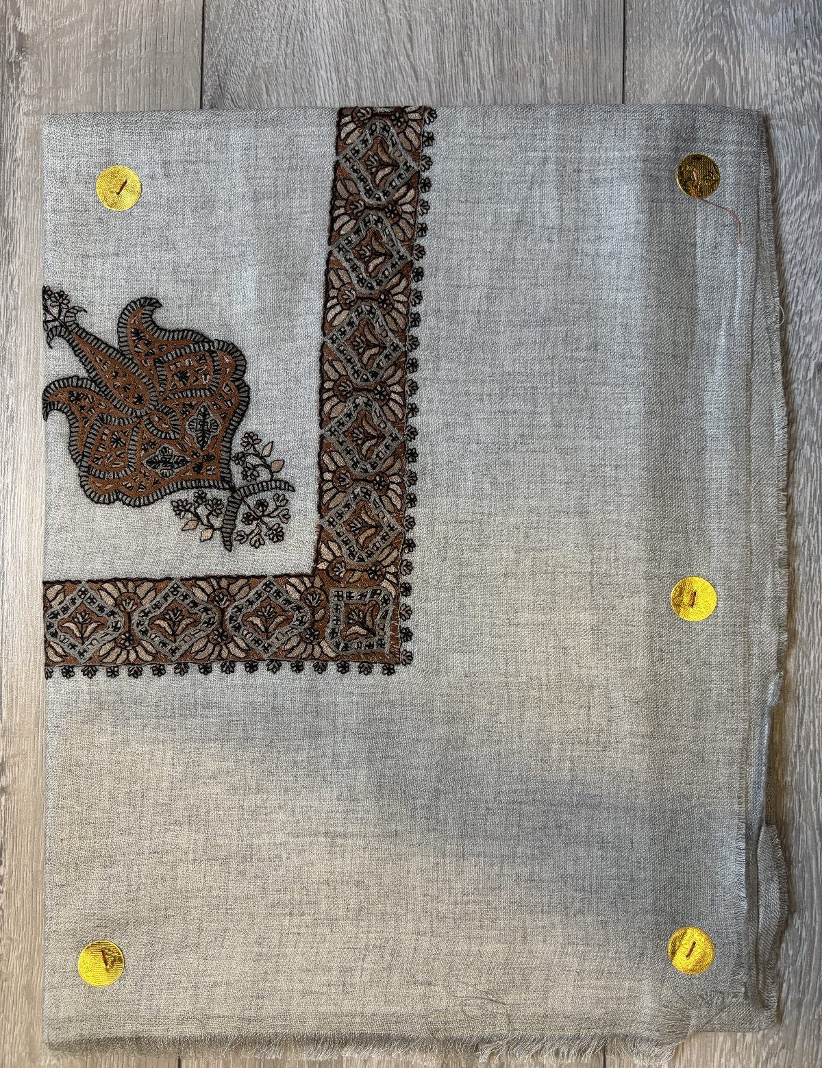 Light Grey Yemeni Shemagh - Premium Wool