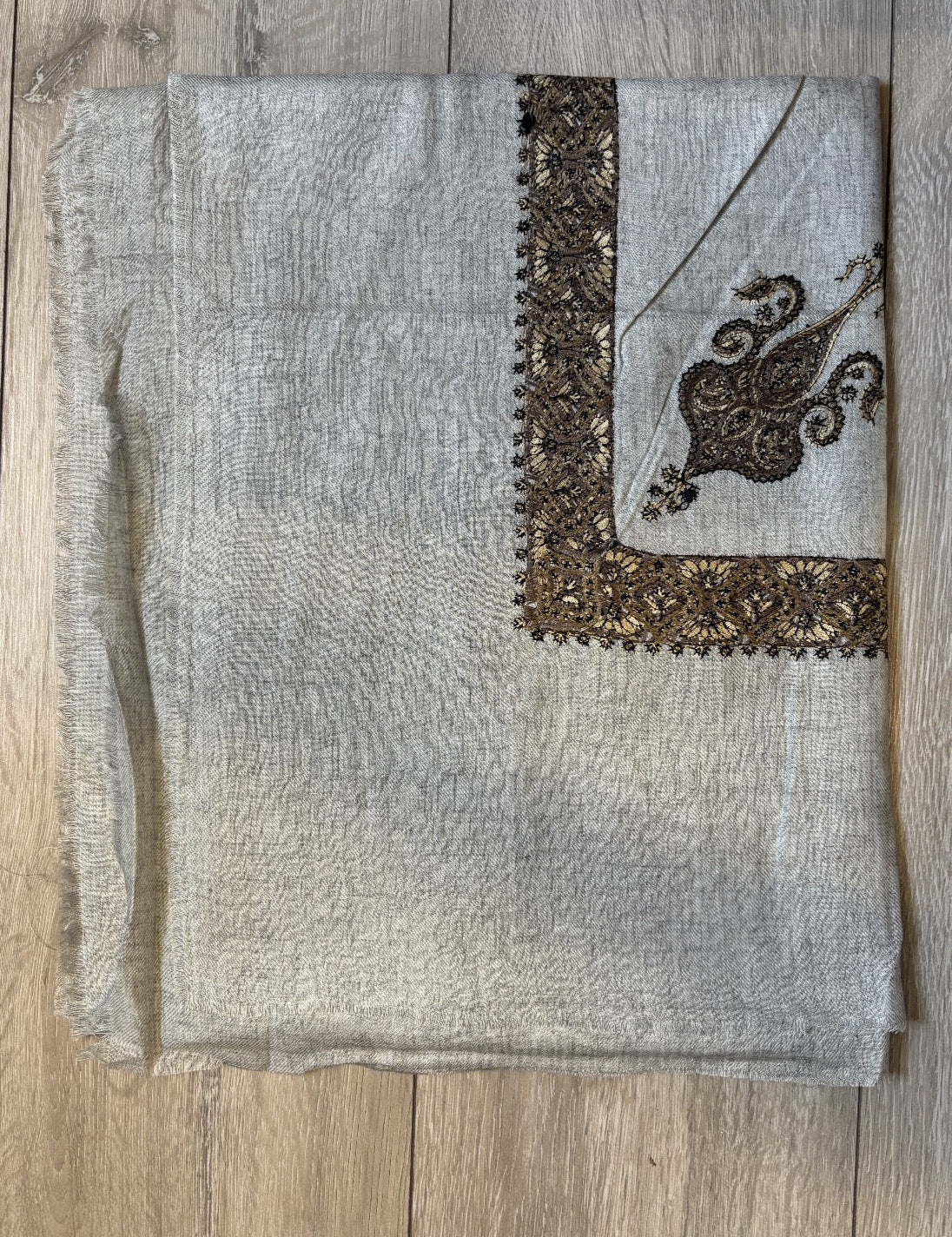Light Grey Yemeni Shemagh - Premium Wool
