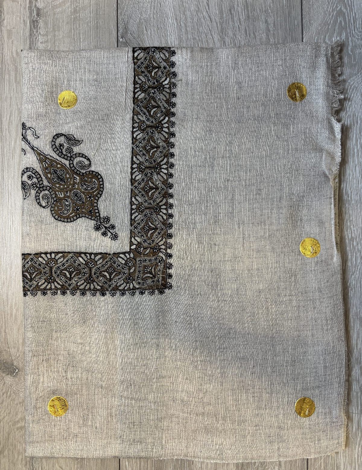 Light Grey Yemeni Shemagh - Premium Wool