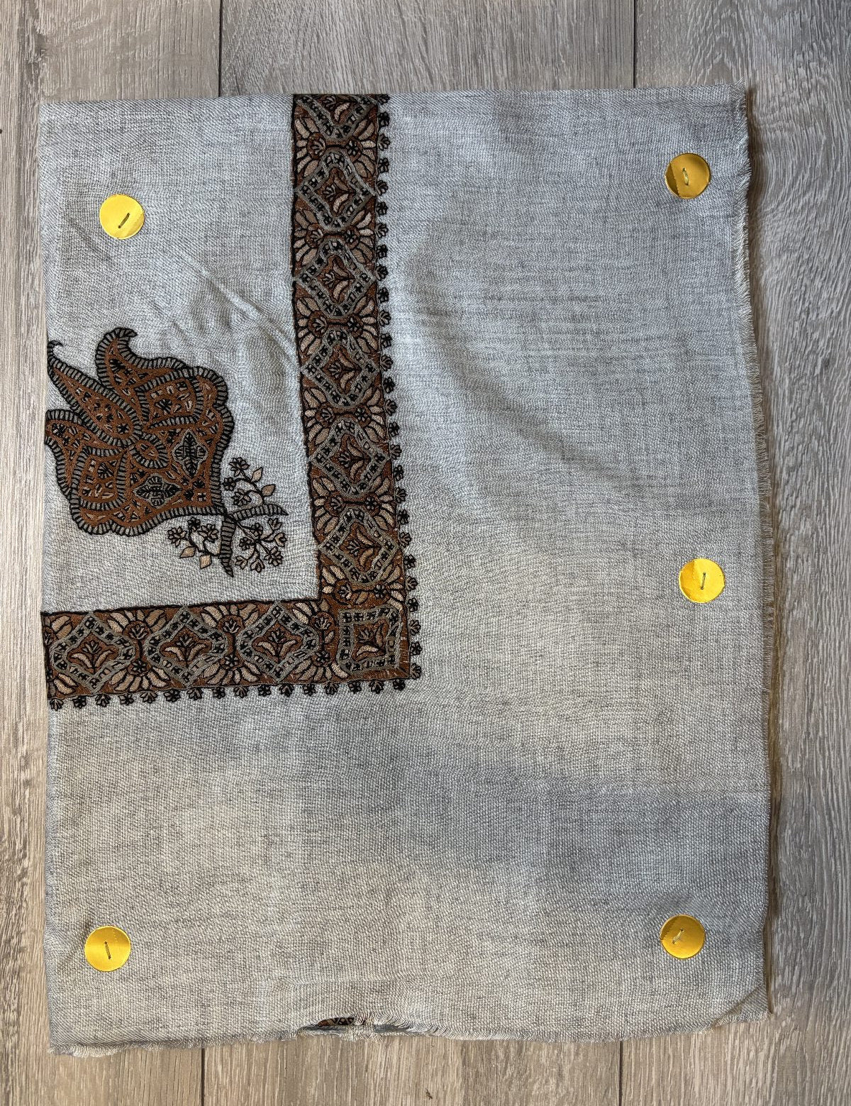 Light Grey Yemeni Shemagh - Premium Wool