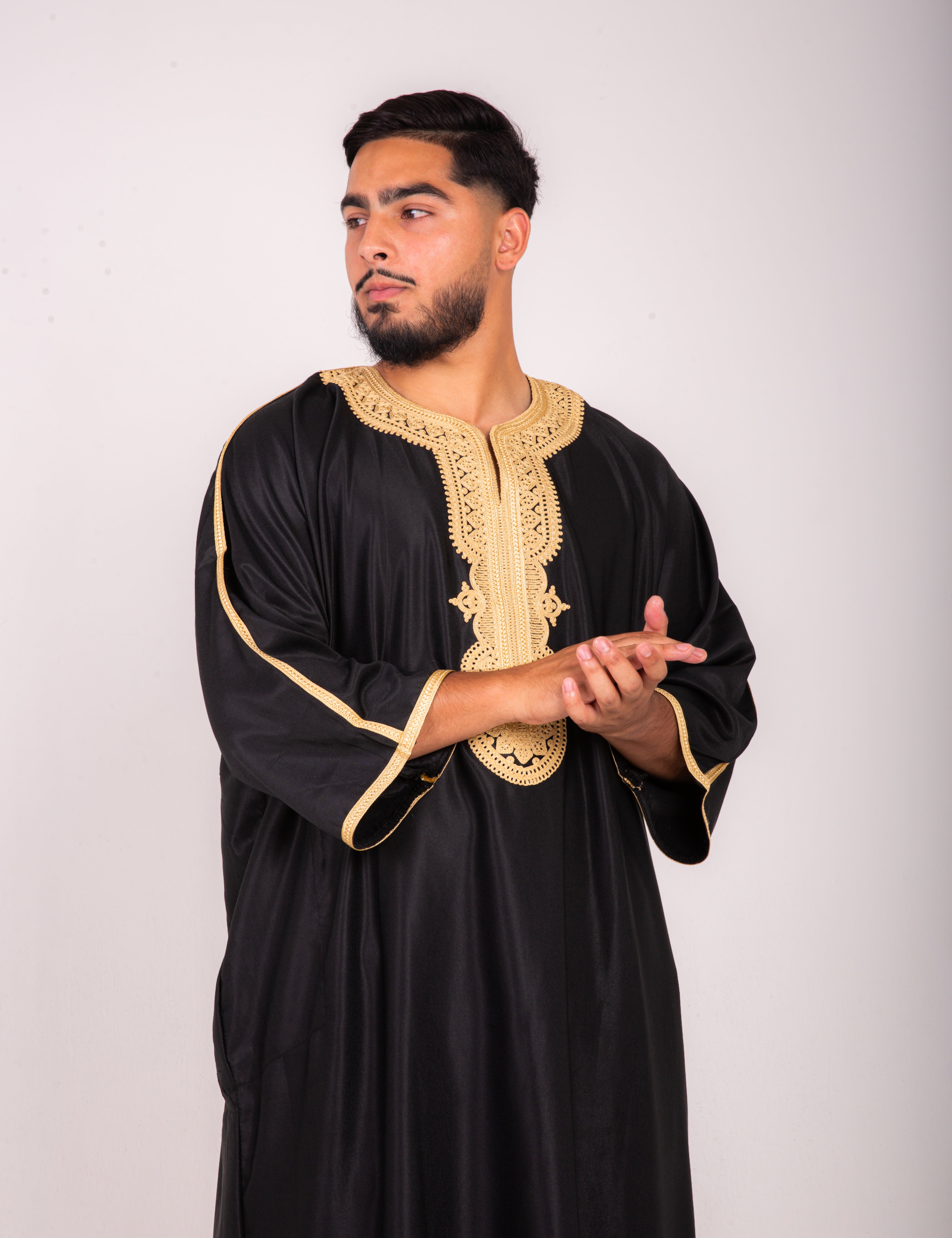 HAYAA Premium Moroccan Thobe Gandoura | Premium Gabardine Material | Half Sleeve Summer Thobe Muslim Wear | HAYAA Collections