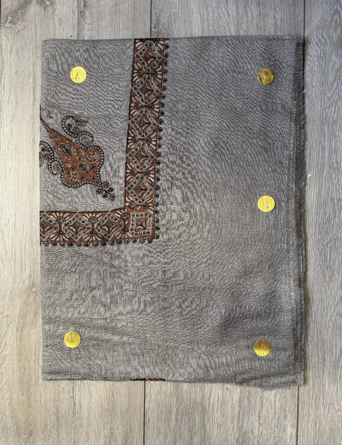 Dark Grey Yemeni Shemagh - Premium Wool