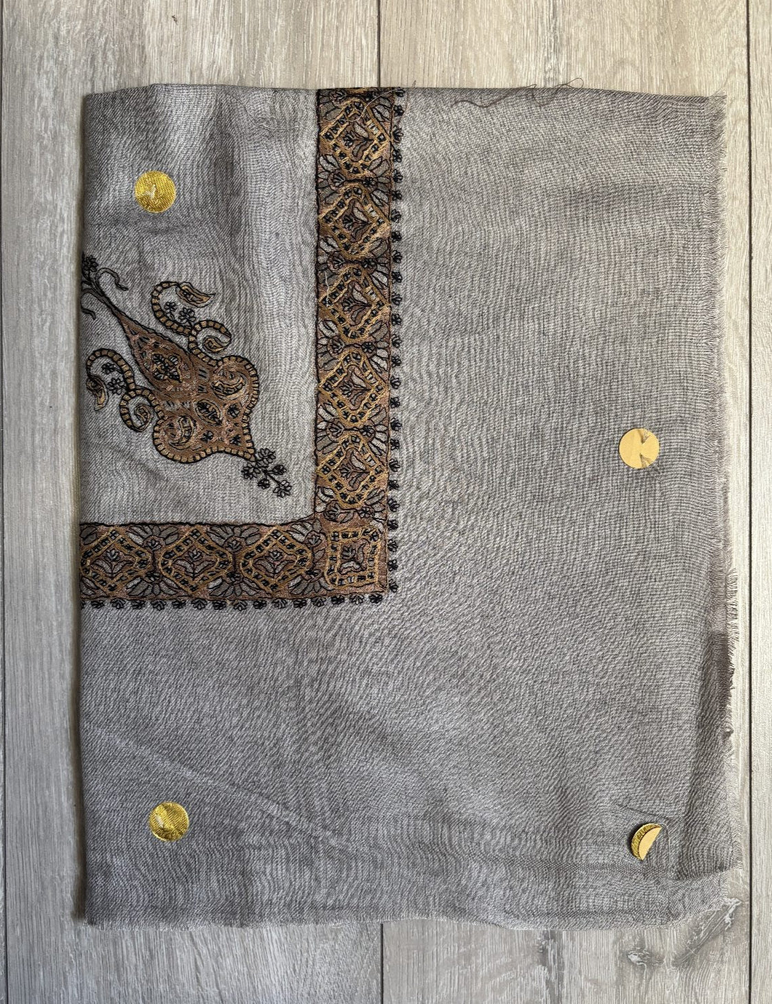 Dark Grey Yemeni Shemagh - Premium Wool