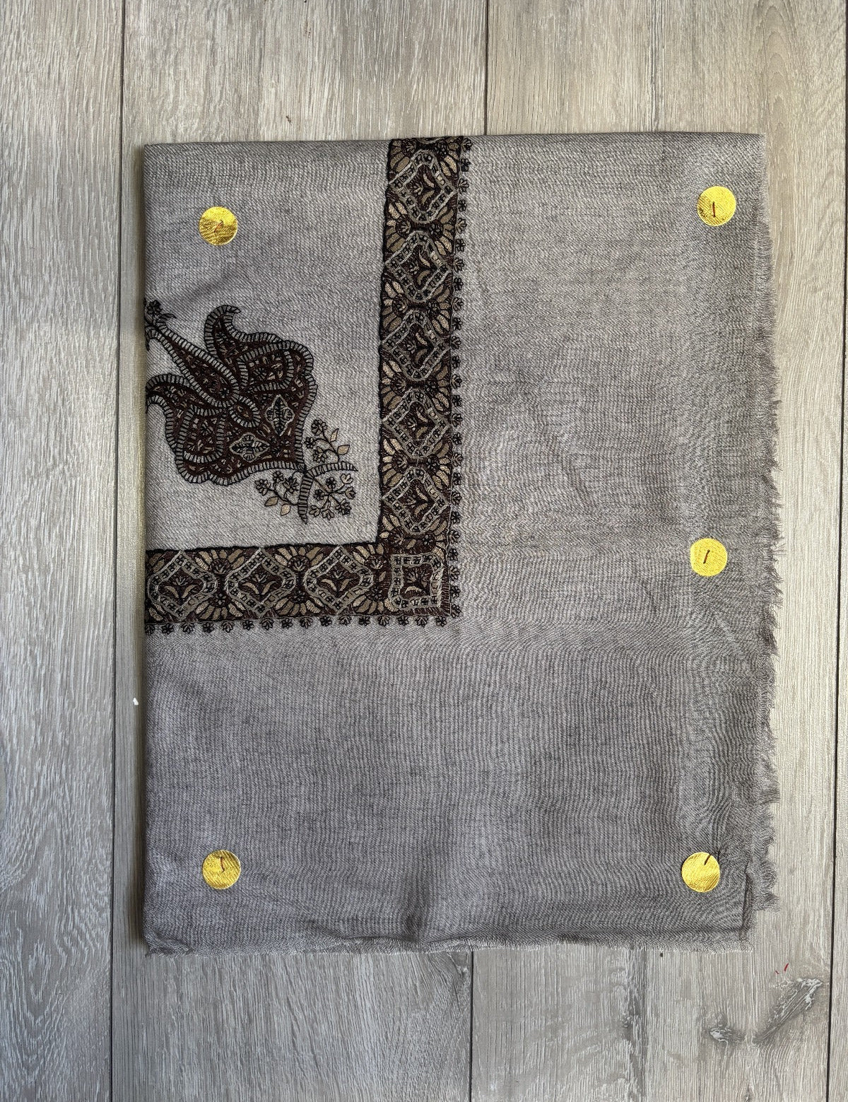 Dark Grey Yemeni Shemagh - Premium Wool
