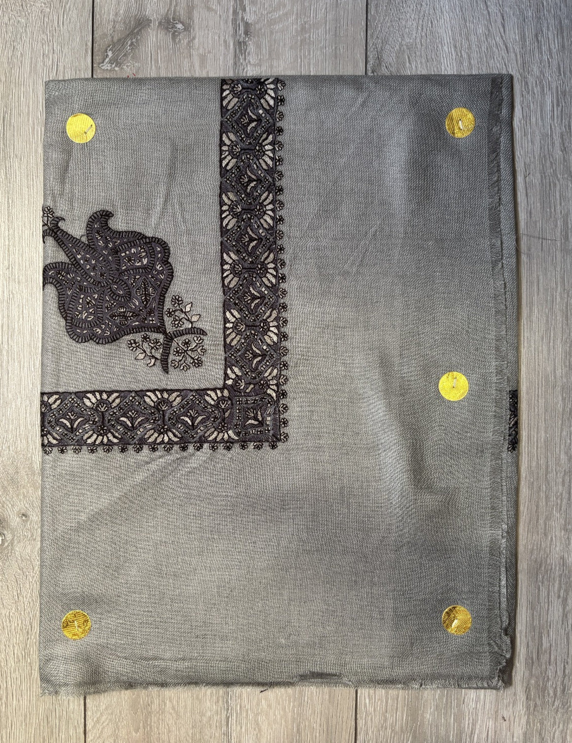 Dark Grey Yemeni Shemagh - Premium Wool