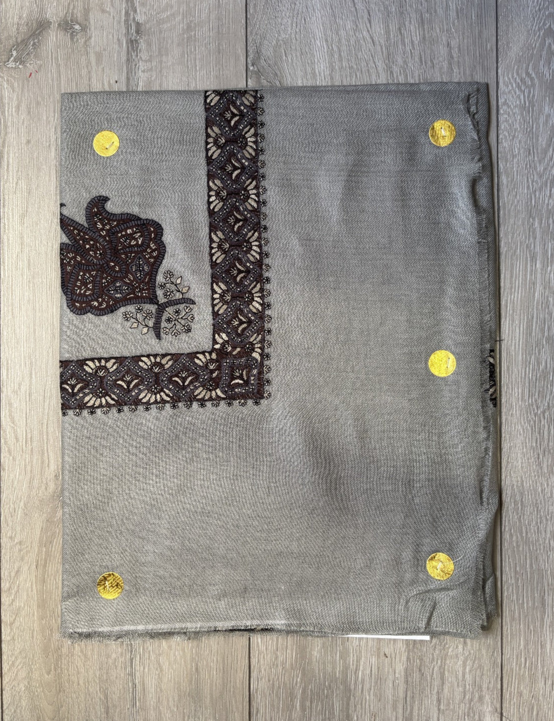 Dark Grey Yemeni Shemagh - Premium Wool